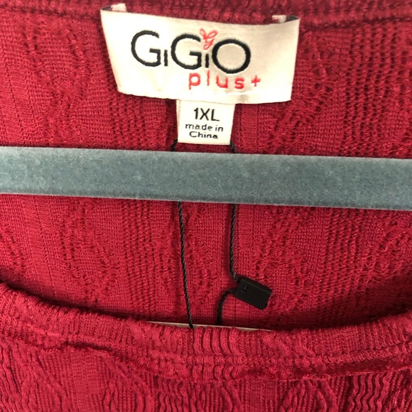 NWT GiGiO 1XL Scoop Neck Top - Picture 2 of 9